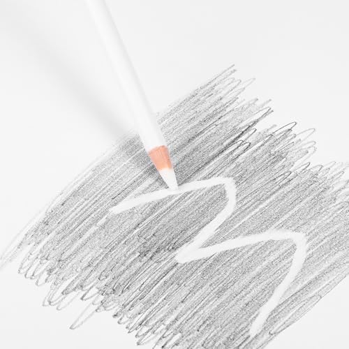 Maitys 20 Pcs Eraser Pencils for Artists Pencils and 2 Pcs Sharpener Wooden Sketch Professional Highlight Painting Eraser Pen for Sketching Charcoal Drawings, Revise Erasing Details for Beginners
