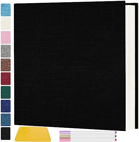 Zesthouse Photo Album Self Adhesive Pages, 60 Pages Magnetic Scrapbook Albums with Sticky Page, Photos Album Holds 8x10 & 5X7 & 4x6 & 6x8 & 3x5, Large Picture Book Ideal Gift for Family Wedding Baby