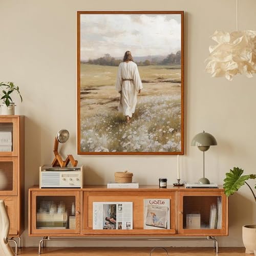 Jesus Paint by Numbers Kit for Adults Framed Canvas 12X16 in, Frameworkless