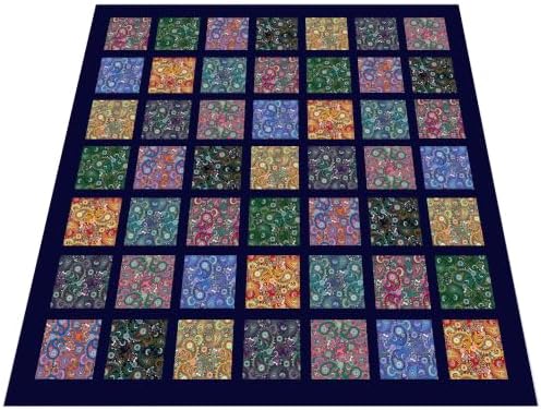 10" 50pcs Cotton Fabric Squares for Sewing Quilting Supplies- Retro Paisley