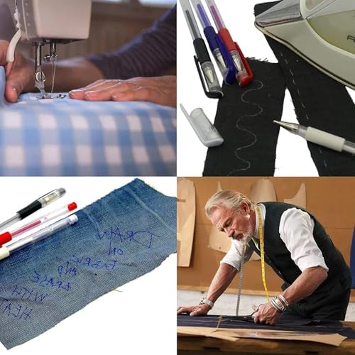 JANYUN 4 Pcs Heat Erasable Pens for Fabric with 12 Refills
