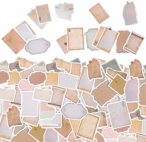 80pcs Vintage Scrapbook Stickers Scrapbook Paper Stickers Supplies