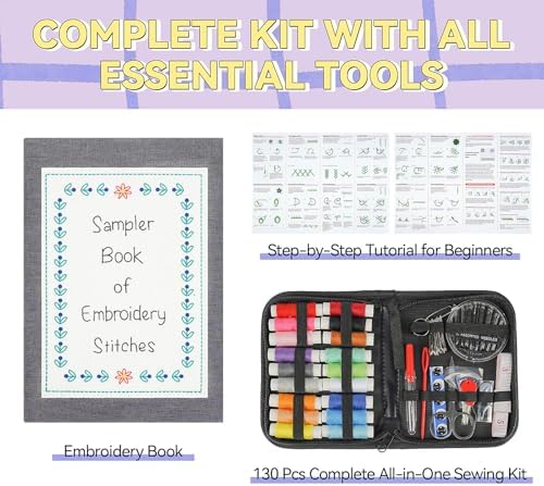 StiVerse 2026 New Embroidery Stitch Book with Detachable Fabric Pages