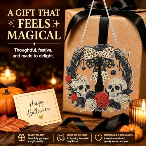 Halloween Hanging Diamond Art Kits for Adult Diamond Painting Kit Pendant