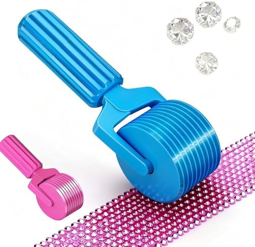 Upgraded Diamond Painting Roller Tool & Straightener, Detachable Diamond Art Roller for Smooth Pressing, 5D Gem Art Accessories and Crafting Supplies for Canvas Flattening, Blue