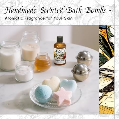 HIQILI Cologne Ocean Fragrance Oil for Diffuser, Candle & Bath Bomb Craft