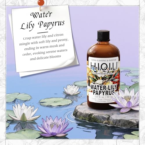 HIQILI Water Lily Papyrus Fragrance Oil for Soap, Candle & Perfume