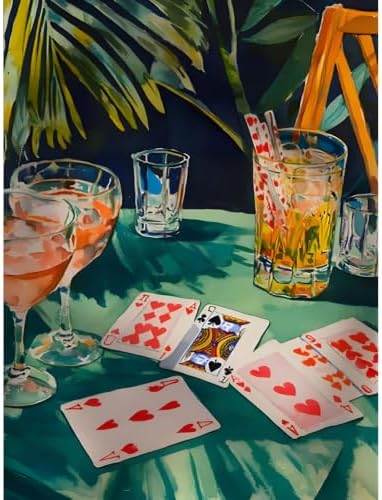 Cute Cocktail Diamond Art Kits for Adults Diamond Painting Kit for Beginner