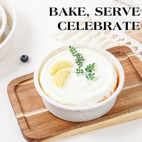 10 inch Silicone Round Cake Pans, Set of 2, Cream
