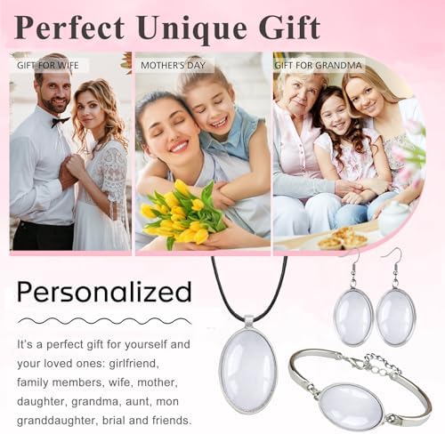J6QIHANG Pendant Trays Set for DIY Jewelry Making Crafts