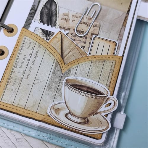 Book Label Pen Nib Metal Cutting Dies for Card Making