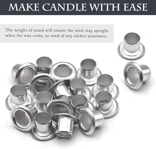 20 Set Wood Spiral Candle Wicks 4x0.32inch / 100x8mm, Wood Wick Tube with Iron Stands for Candle Making, Natural Round Wooden Wick Core Handmade Candles Supplies