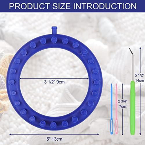 Aeelike Round Knitting Loom for Hat Socks DIY Crafts, 5.5inch