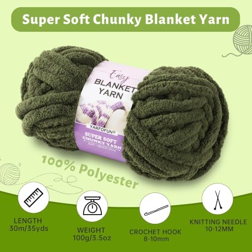 2 Pack Orange Chunky Chenille Yarn for Crocheting Hand Knitting,Soft Thick Chunky Fluffy Plush Velvet Crochet Blanket Yarn for Crocheting Baby Blankets/DIY Crafts/Home Decor 2 * 100g(Orange)