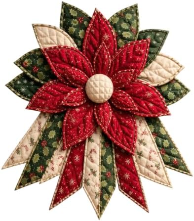 WGOHNUAHA Festive Quilted Christmas Door Hanging DIY Sewing Kit