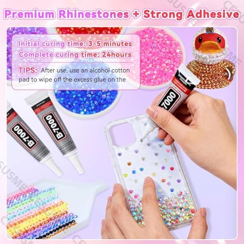 28000 Pcs Color Rhinestones Bedazzling Kit, Dark Red Resin Gems for Crafts