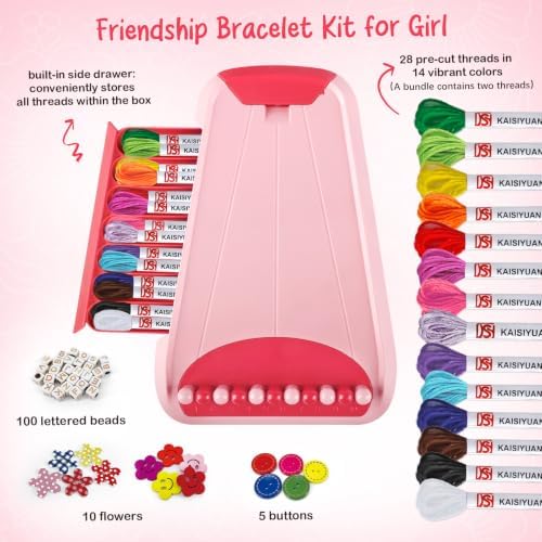 CEUCAL Bracelet Making Kit for Girls 8-12 - Friendship Bracelet Kit