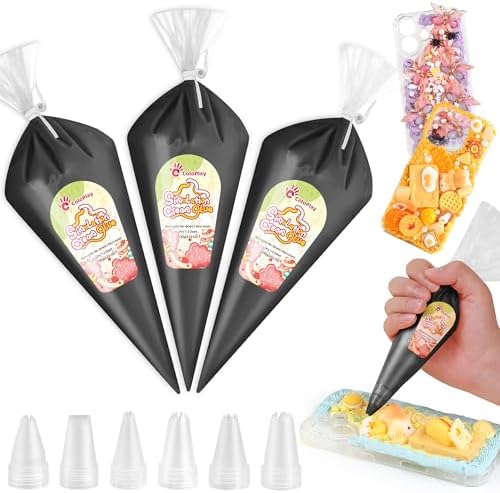 Cream Glue, 3PCS Black Whipped Cream Glue Kit (Each 100g)