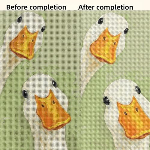 CSZPPQAF Duck Diamond Painting Kits for Adults, Animal Cartoon Diamond Art
