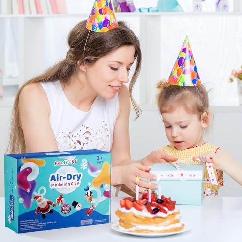 Aestd-ST Air Dry Clay 102 Colors, Modeling Clay for Kids, DIY Magic Clay