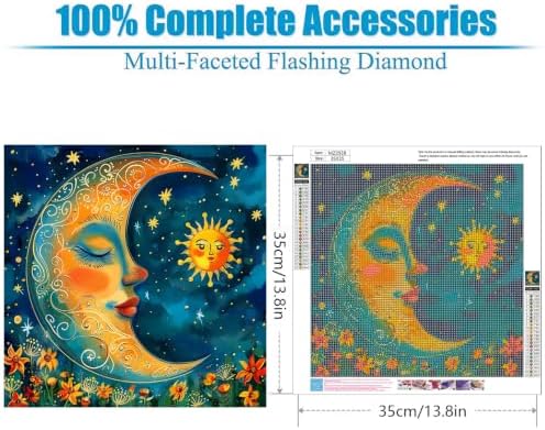 Lophomie Diamond Art Kits for Adults, 5D Diamond Painting Kits 14x14 in