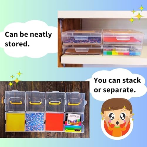 Someie｜Origami Paper for Kids｜Origami kit｜Kids Craft｜6 Inch (15cm) Origami Paper Storage Container ｜Japanese Pattern Sheets 4 Pattern×10 Sheet Each Total 40 Sheets (Japanese Pattern：flower)