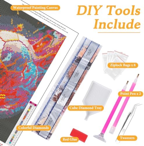 Diamond Art Kits for Adults & Beginners, Soccer Diamond Painting Kit