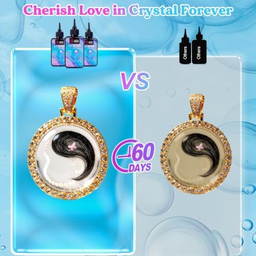 LET'S RESIN UV Resin, 300g Hard Resin Kit for Craft, Casting, Silicone Mold | Crystal Clear, Low Viscosity, UV Glue, Low Odor, Anti-Yellowing, Fast Cure, Beginner-friendly for UV Jewelry, Keychain Craft