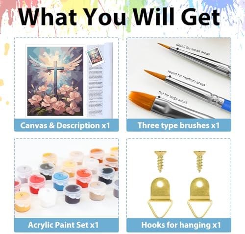 Paint by Numbers Kit for Adults, Adult Paint by Number Kits 16x20 Inch