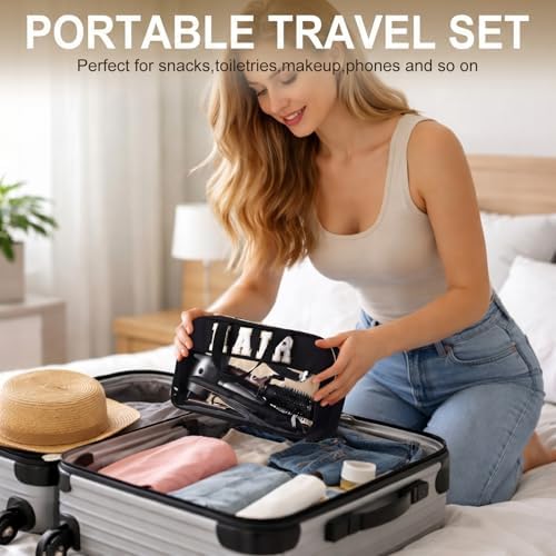 Pinkunn Hair Tool Travel Bag Tools Large Travel Case, Black