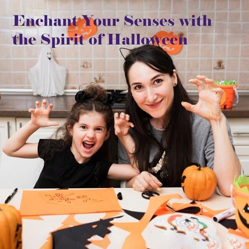 AmaKane Halloween Fragrance Oil Set, 6x10ml Fall Essential Oils for Diffuser, Candle Soap Making Scents- Brown Sugar and Fig, Pumpkin Apple Butter, Caramel Apple, Candy Corn and More
