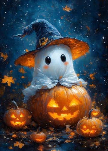 Halloween Diamond Art Kits for Adults, Diamond Art Painting Kits for Adults