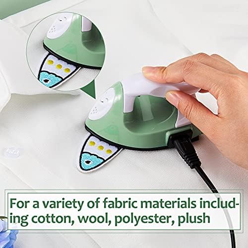 Honoson Mini Craft Iron with Charging Base Tiny,Green