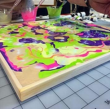 Da Vinci Pro Liquid Art Multi-Media Panel 12x12, 1-1/2" Deep Gesso Board with Natural Wood Frame, Raised Lip Wood Canvas Panel Ideal for Artists Using High Flow Acrylics and Alcohol-Based Dyes