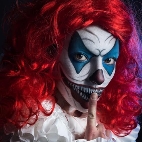 SUNNYVALE Halloween Clown Black White Red Face Body Paint Stick Cream,Eye Black for Sport, Hypoallergenic Foundation for Skeleton Vampire Skull Cosplay Special Effects Costume SFX Halloween Makeup Kit