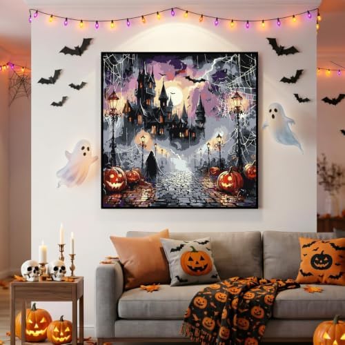 Halloween Paint by Numbers Kit for Adults,Paint by Number 14x14 inch