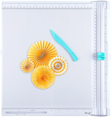 Ecraft Paper trimmer Scoring Board: 12 x12 inch craft paper cutter - folding & Scorer for cover of book & Gift box and Photo etc