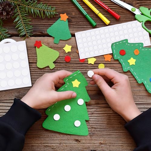 JANYUN 225 Pcs Double Sided Sticky Dot Stickers Round Putty Clear Sticky Tack