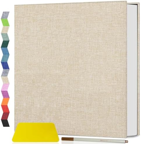 Popotop Photo Album Self Adhesive Scrapbook Album for 4x6 5x7 8x10 Pictures DIY Photo Book as Scrapbooking Supplies Kits, Birthday Gifts for Women Mom Wedding Baby Family Travel