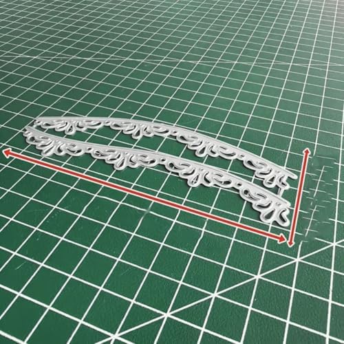 Cutting Dies Metal Stencils Scrapbooking Tools DIY Embossing Template for Paper Card Making Album Arts Crafts Supplies (Curved Lace Edge-11x4.2cm)