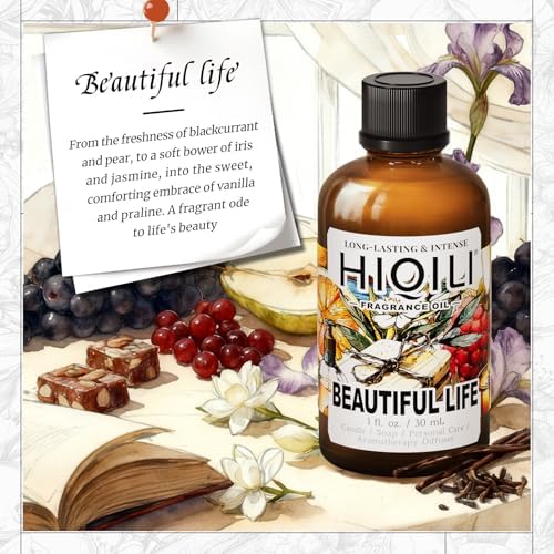 HIQILI Beautiful Life Fragrance Oil for Diffuser, Perfume & DIY Soap