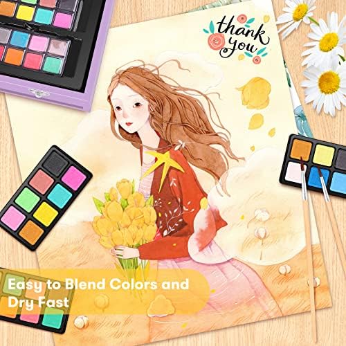 iBayam Art Case (150 pcs), Coloring Painting Art Kit, Travel Activity Set