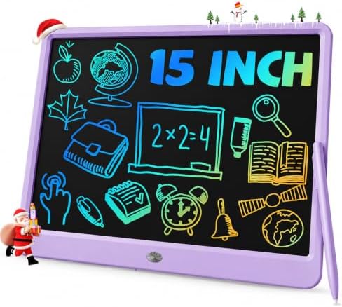 TEKFUN LCD Writing Tablet for Kids, Toys for Boys & Girls Ages 3-10, Drawing Tablet for Kids, Birthday Christmas for Boys & Girls Ages 3-10 (Purple)