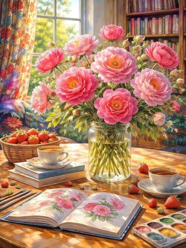 Flowers Diamond Art Kits for Adult Diamond Painting Kit for Beginner