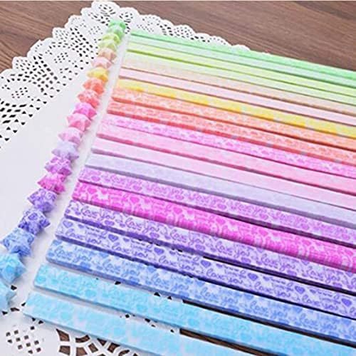 Luminous Origami Stars Papers Package DIY Paper Glitter Origami Stars, Glows in The Dark Stars Folding Paper, 600 Sheets, 20 Colors(20 Luminous Colors)