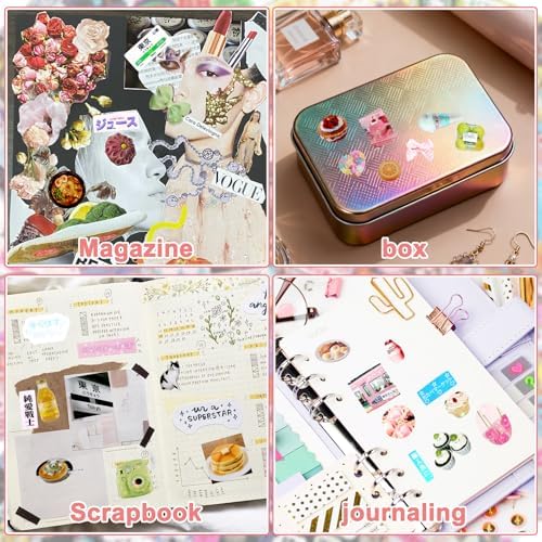 45 Sheets Japanese Sticker Book Manga 800+ Scrapbook Stickers Cute Korean Stickers for Journaling Scrapbooking Kawaii Food Sticker for Kids Adult Romantic DIY Comic Books Aesthetic Decoration Crafts I