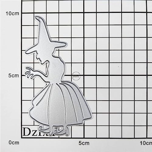 Scary Halloween Witch Metal Cutting Dies for Card Making