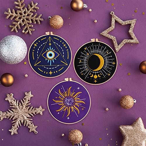 Louise Maelys Tarot Moon Embroidery Kit for Beginners Starry DIY Set