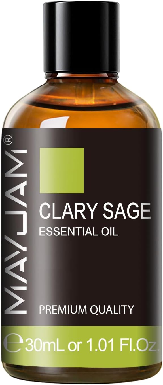 MAYJAM Clary Sage Essential Oil for Diffuser Soap Candle Making, 1.01fl.oz