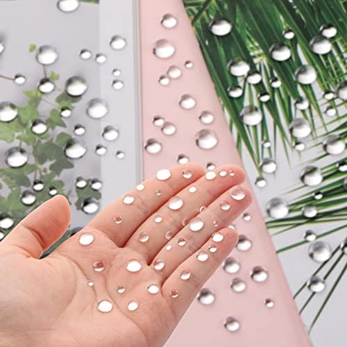 700 Pcs Dewdrop Water Droplets Embellishments - Clear Resin Dewdrop Beads for DIY Crafts & Paper Decor